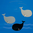 FLENSTED mobiles　Happy Whales、black/grey