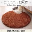 防ダニ・アレルゲン抑制ミックスシャギーラグ【CROY】クロイ　直径100cm(円