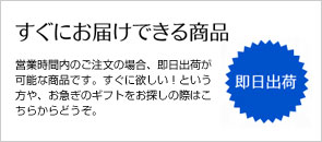 すぐにお届けできる商品一覧