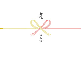 熨斗(のし)紅白蝶結び